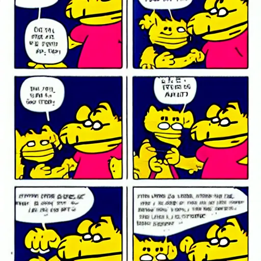 Image similar to garfield comic strip by jim davis