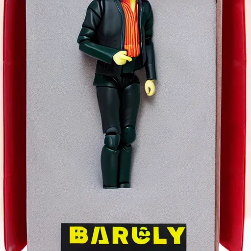 Image similar to alan turing vinyl action figure, plastic, toy, butcher billy style