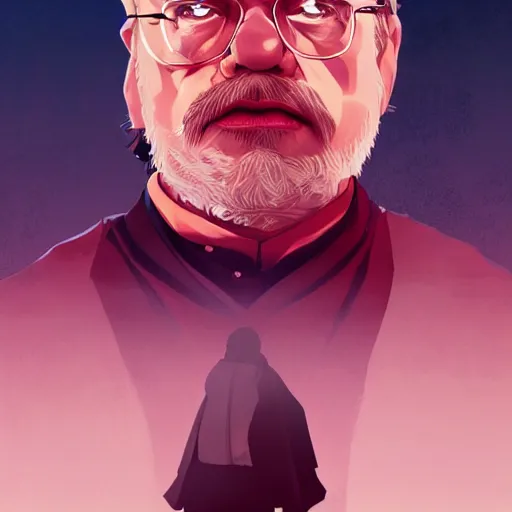 Prompt: George R.R. Martin as Tyrion Lannister, ambient lighting, 4k, anime key visual, lois van baarle, ilya kuvshinov, rossdraws, artstation