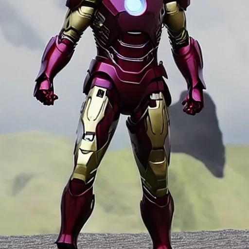 Prompt: henry cavill wearing iron man armor, very detailed photo