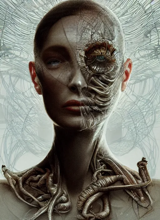 Prompt: biological eye, physically accurate, moody dynamic lighting, very very intricate, very very elegant, highly detailed, digital painting, artstation, HR GIGER, Hieronymus Bosch, Francis Bacon, concept art, smooth, very beautiful, sharp focus, illustration, art by artgerm and greg rutkowski and alphonse mucha