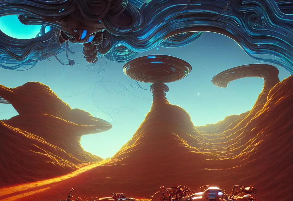 Image similar to futuristic road sign and alien vines on an arid planet, intricate oil painting, high detail illustration, sharp high detail, manga and anime 1 9 9 9, official fanart behance hd artstation by jesper ejsing and makoto shinkai, 4 k,