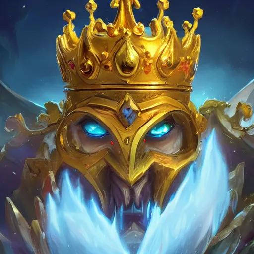 Image similar to a golden majestic crown with gemstone carved into it, floating crown, magic background, yellow magic theme, bright art masterpiece artstation. 8 k, sharp high quality artwork in style of jose daniel cabrera pena and greg rutkowski, concept art by tooth wu, blizzard warcraft artwork, hearthstone card game artwork, the crown