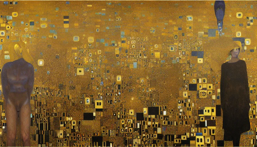 Image similar to mindscape, by mariusz lewandowski, by gustav klimt