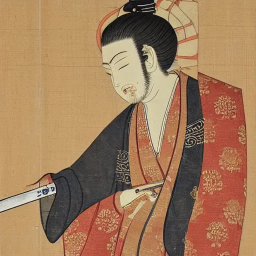 Image similar to isshin sword saint holding a pistol, detailed