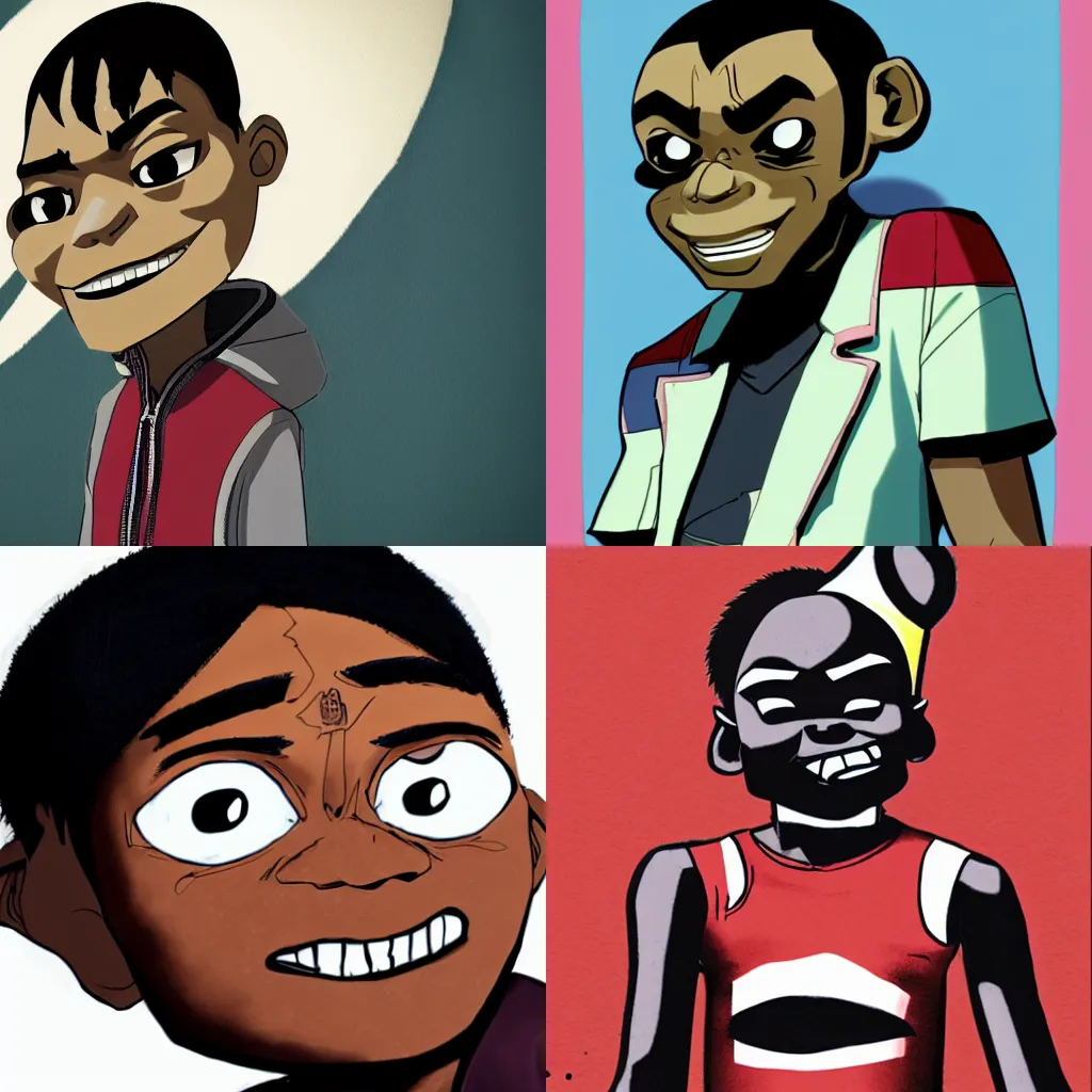 Prompt: russel hobbs from gorillaz