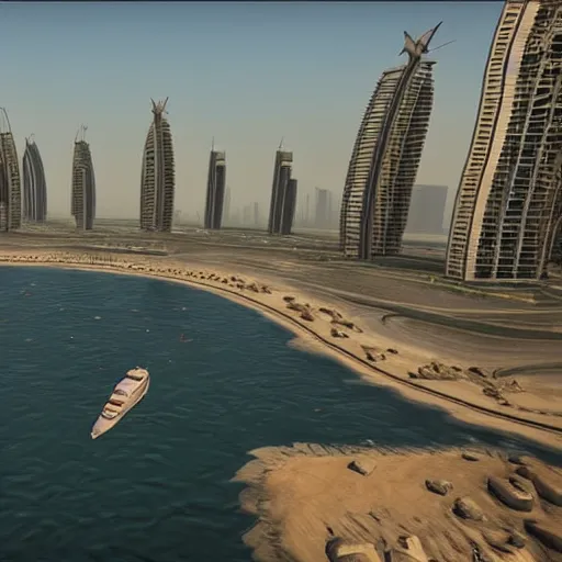 Image similar to gta : dubai, calming