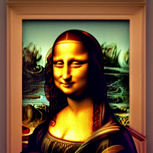 Prompt: the mona lisa, (octane render)!!!!