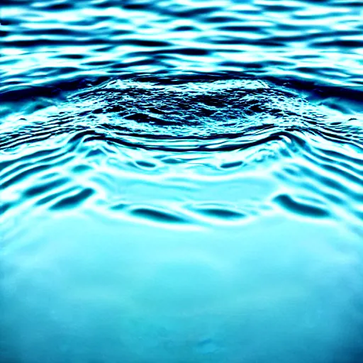 Image similar to breaking the surface tension of water, photograph