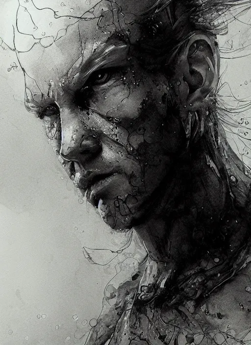 Image similar to portrait, The Void peering into your soul, watercolor, dramatic lighting, cinematic, establishing shot, extremely high detail, foto realistic, cinematic lighting, pen and ink, intricate line drawings, by Yoshitaka Amano, Ruan Jia, Kentaro Miura, Artgerm, post processed, concept art, artstation, matte painting, style by eddie mendoza, raphael lacoste, alex ross