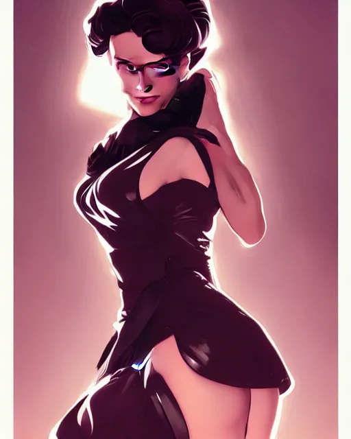 Image similar to a pin up and beautiful fashion charming dreamlke jennifer connelly, symmetrical face symmetrical eyes, character art, art by artgerm lau and wlop and and ilya kuvshinov and john singer sargent, joshua middleton comic art, frostbite 3 engine