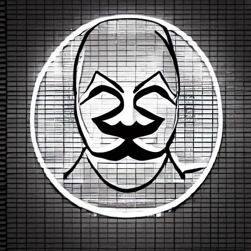 Image similar to anonymous society neon logo