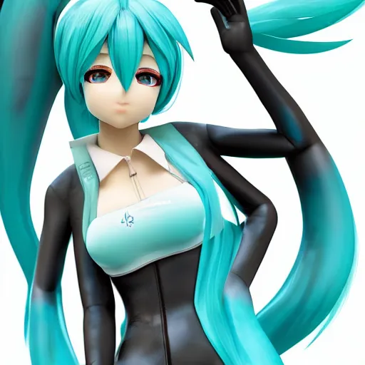 Image similar to miku hatsune, highly detailed, rtx render, anatomically correct