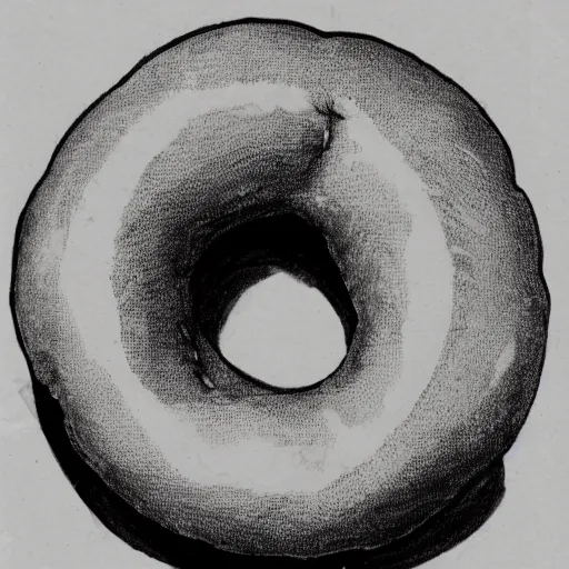 Image similar to anatomical sketch of a doughnut