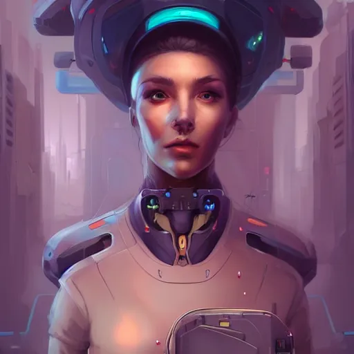 a portrait of a beautiful cybernetic nurse, cyberpunk | Stable Diffusion