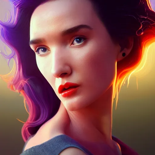 Prompt: portrait of Natalia Oreiro. artwork by Tooth Wu and wlop and beeple and dan mumford and greg rutkowski and nekroxiii. halo. octane render, cinematic, hyper realism, octane render, 8k, depth of field, bokeh. iridescent accents. vibrant.