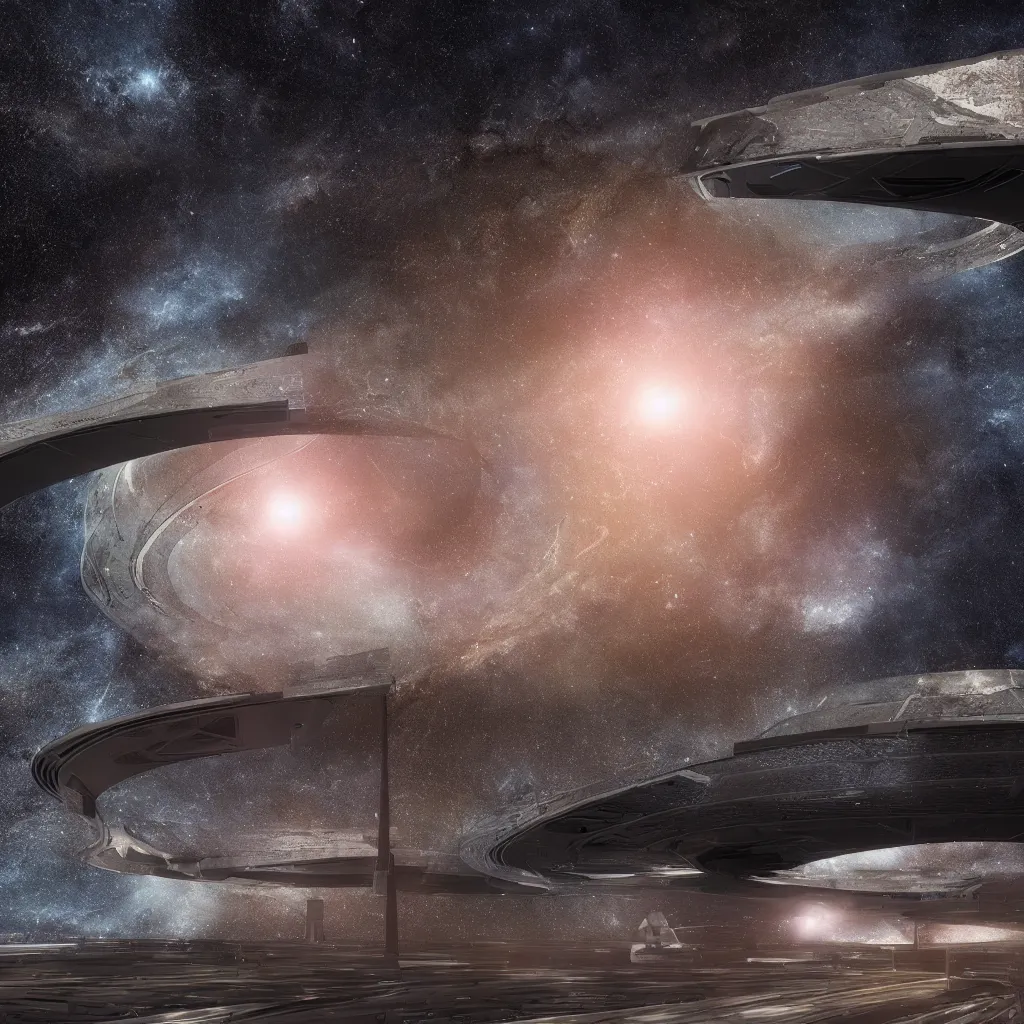 Image similar to interstellar gateway, vray