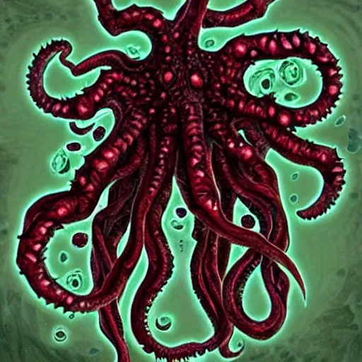 Image similar to flesh eating plant eldritch horror cthulhu, concept art