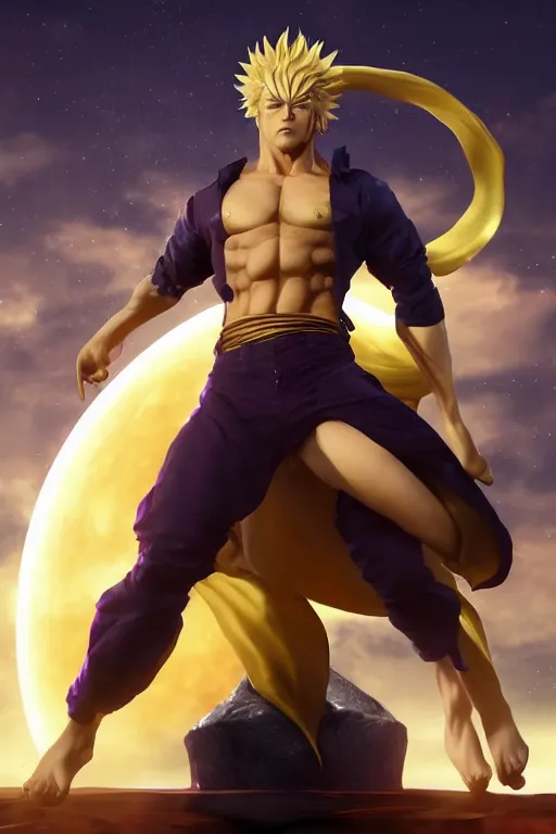 Blender] DIO in his Shadow DIO Pose by MaxiGamer on DeviantArt