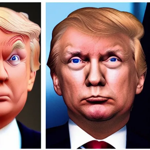 Image similar to putin and donald trum face swap,
