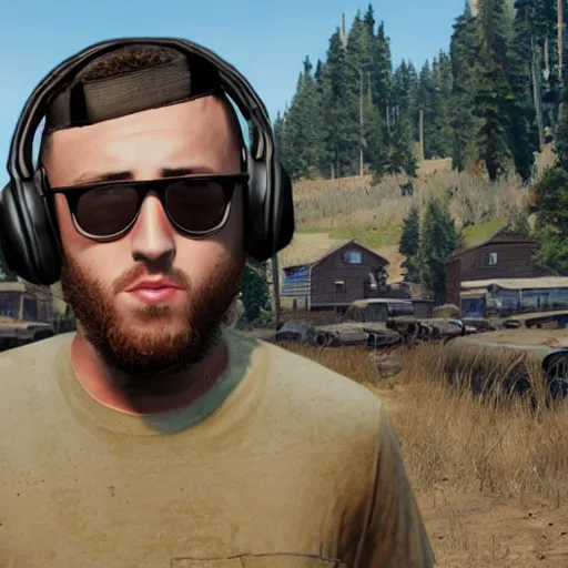 Image similar to mac miller, in pubg
