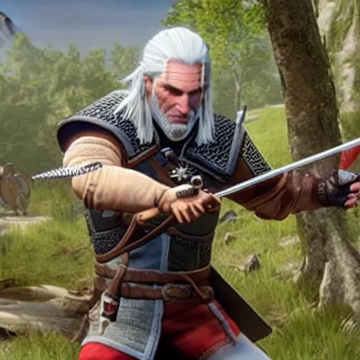 Image similar to Still of Geralt of Rivia in Noddy