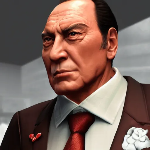 Image similar to Silvio Berlusconi in Yakuza videogame, 8k trending on artstation