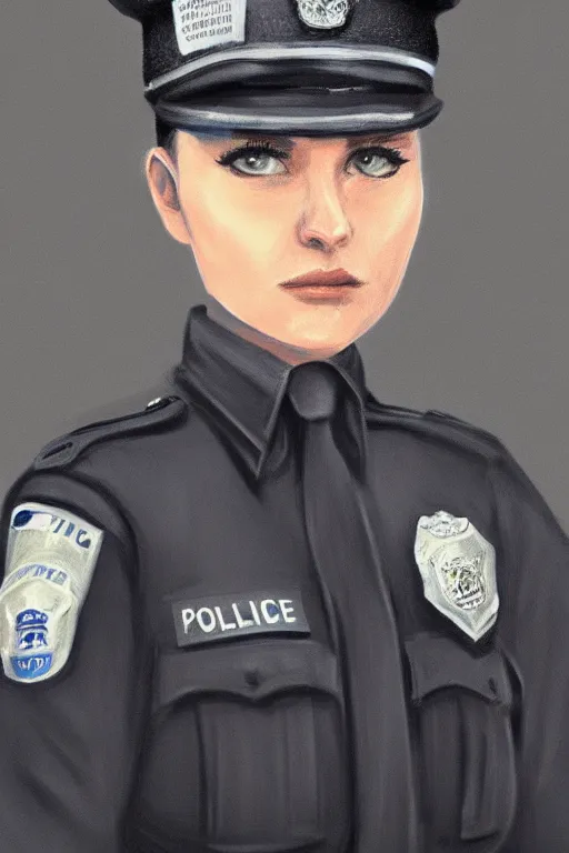 Prompt: police officer, greater manchester police, highly detailed, digital art, sharp focus, trending on art station