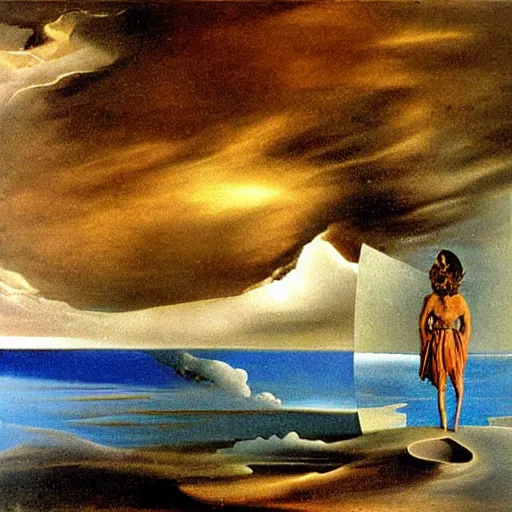 Image similar to storm is coming, i have regrets, by salvador dali