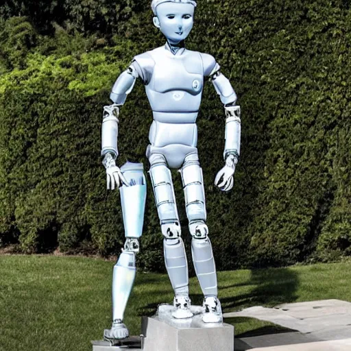 Image similar to a realistic detailed photo of a guy who is an attractive humanoid who is half robot and half humanoid, who is a male android, soccer player timo werner, shiny skin, posing like a statue, blank stare, by the pool, on display, showing off his muscles, humanoid robot, frozen ice statue, made of ice