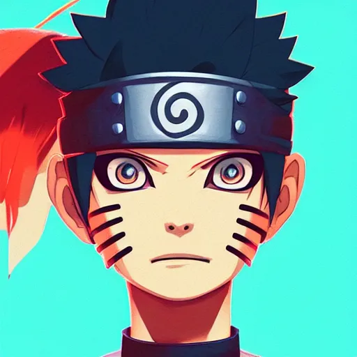 Image similar to face icon stylized minimalist naruto, loftis, cory behance hd by jesper ejsing, by rhads, makoto shinkai and lois van baarle, ilya kuvshinov, rossdraws global illumination