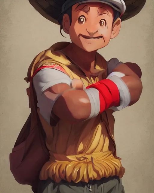 Image similar to an anime portrait of el chavo del ocho, by stanley artgerm lau, wlop, rossdraws, james jean, andrei riabovitchev, marc simonetti, and sakimichan, trending on artstation