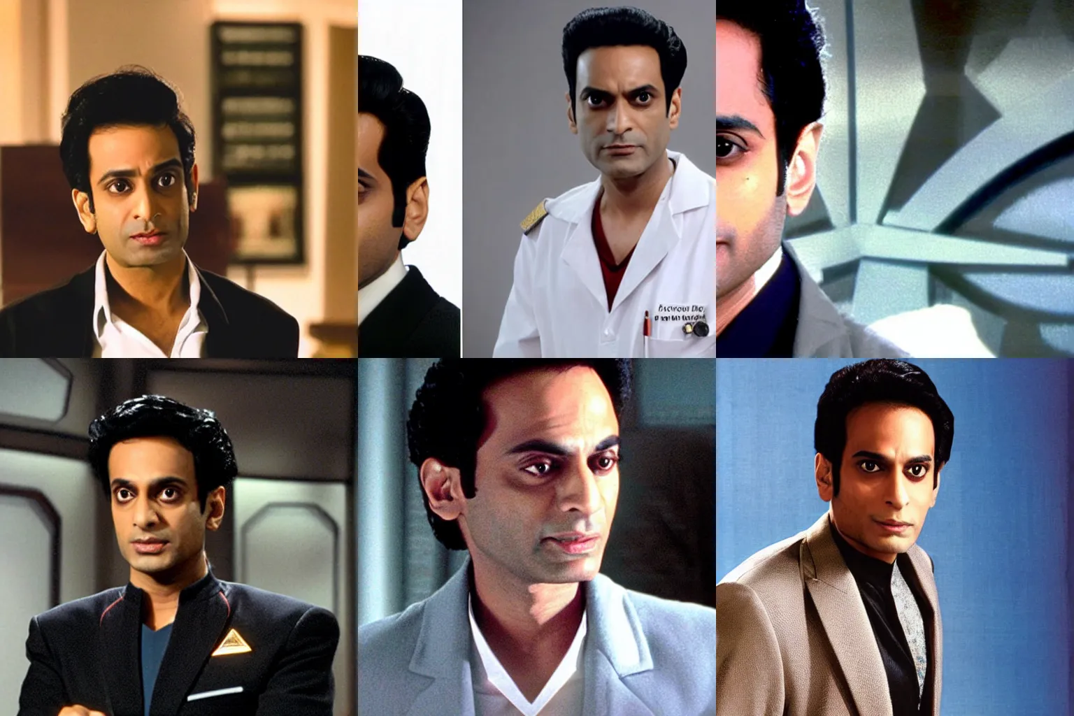 Prompt: Kunal Kayyar as Dr. Julian Bashir of startrek Deep Space Nine