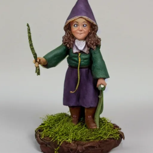 Prompt: hermione granger garden gnome