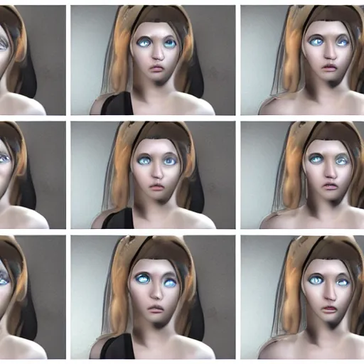 Prompt: ugly women, unreal engine, sadness, angry expression