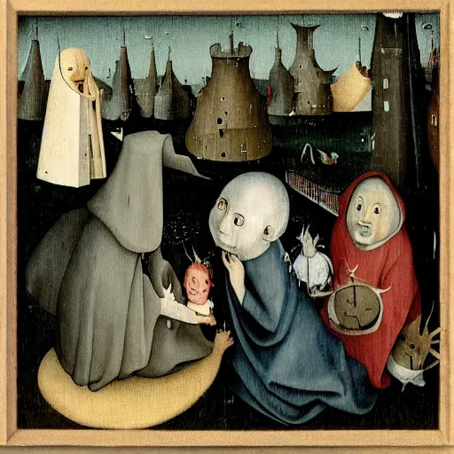 Image similar to hieronymus bosch's spirited away