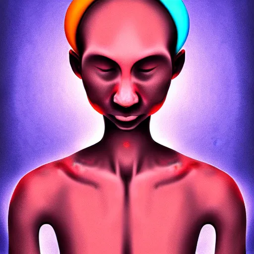Image similar to a person transforming into goo, hd, drawing, digital art