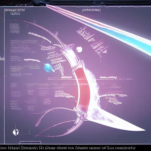 Prompt: scientific diagram of the Halo energy sword