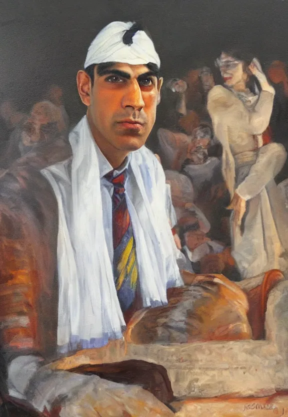 Image similar to rishi sunak in the political afterlife, rishi sunak ghost, oil painting by James gurney