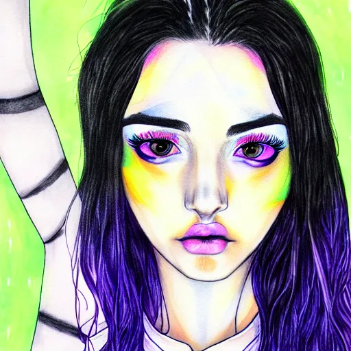 Prompt: a portrait a very ordinary person, by Harumi Hironaka, vibrant, portrait, manga, watercolor, anatomically correct, beautiful perfect face, sharp focus, Highly Detailed