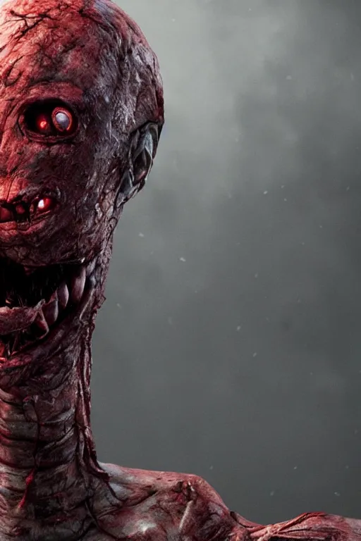 Image similar to the shapeless creature from the movie thing is the killer in the game dead by daylight