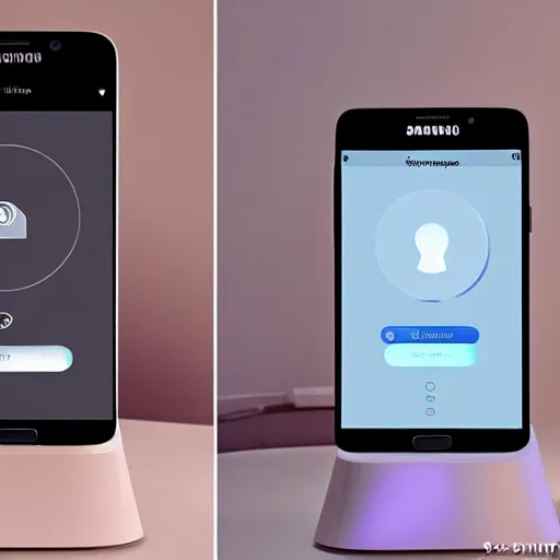 Image similar to Samsung SmartThings, concept art, designed by China and Joongwon Jeong, studio ambient lighting