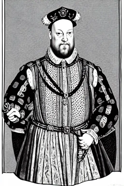 Image similar to photo of king henry viii