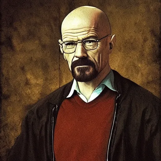 Image similar to renaissance walter white