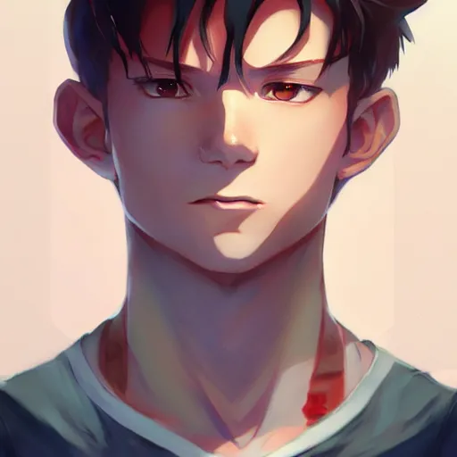 Prompt: anime portrait of Tom Holland as an anime boy by Stanley Artgerm Lau, WLOP, Rossdraws, James Jean, Andrei Riabovitchev, Marc Simonetti, and Sakimichan, trending on artstation
