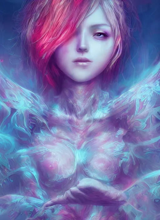 Image similar to dreamscape, female, ross tran, vivid colors, anatomical, highly detailed sculpture, intricate detailed, ommatidia, 8 k, cinematic atmosphere, post - processing