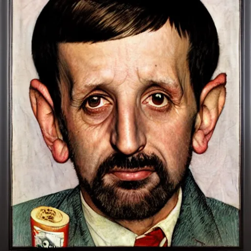 Image similar to portrait of Ringo Starr, by Norman Rockwell