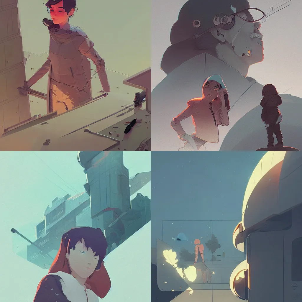 Prompt: by moebius and atey ghailan