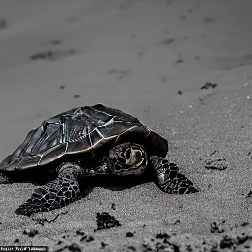 Prompt: An astonished Winston Churchill discovers the first turtle ever in Galapagos, XF IQ4, f/1.4, ISO 200, 1/160s, 8K, RAW, unedited, symmetrical balance, in-frame