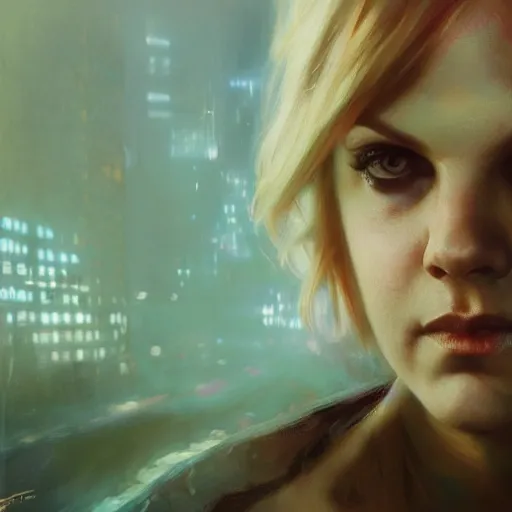 Prompt: pretty face anna farris, hyperrealistic portrait, bladerunner street, art of elysium by jeremy mann and alphonse mucha, fantasy art, photo realistic, dynamic lighting, artstation, poster, volumetric lighting, very detailed face, 4 k, award winning